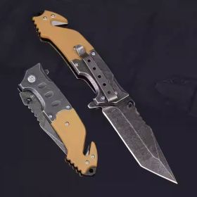 High Manganese Steel Bladed Knife For Self-Defense Wilderness Survival Camping