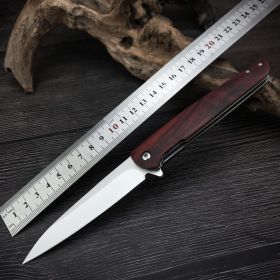 Wood Handle Mini Stainless Steel Folding Knife
