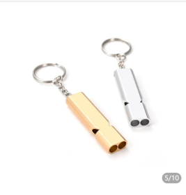 Dual Frequency Survival Whistle-Silver-1 Pack