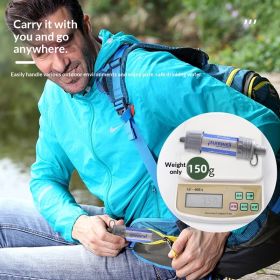 Outdoor Water Purification Filter Survival Portable Straw Water Filter Wilderness Water Purification Tool