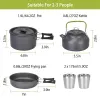 12-Piece Aluminum Camping Cookware Set