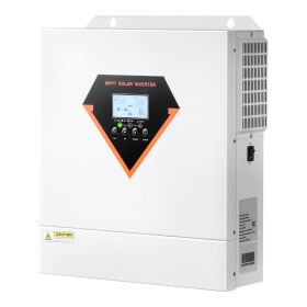 Hybrid Solar Inverter, 3000W, All in One Pure Sine Wave Power Inverter Charger, 24V DC to 110/120V AC, with Built-in 100A MPPT Solar Controller