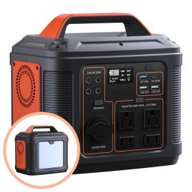 Portable Power Station, 296Wh 80000mAh Lithium Battery with 300W (600W Surge) AC Outlets for Outdoor Camping RV Home,Camping Generator Solar