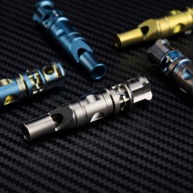 Titanium Alloy High Pitched Survival Whistle Decibel Explosion Anti Wolf