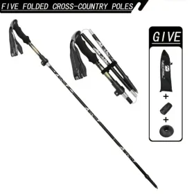 5-Section Collapsible Hiking Trekking Poles