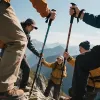 5-Section Collapsible Hiking Trekking Poles